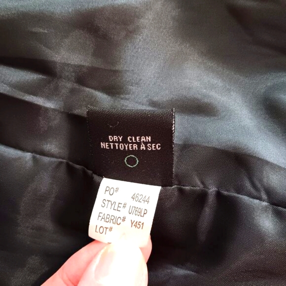 Dalia Jacket Blazer Dress Coat Black White Pattern Women's Size 10P NWOT - Picture 4 of 16